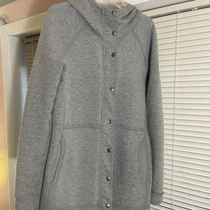 North face gray cotton light jacket
